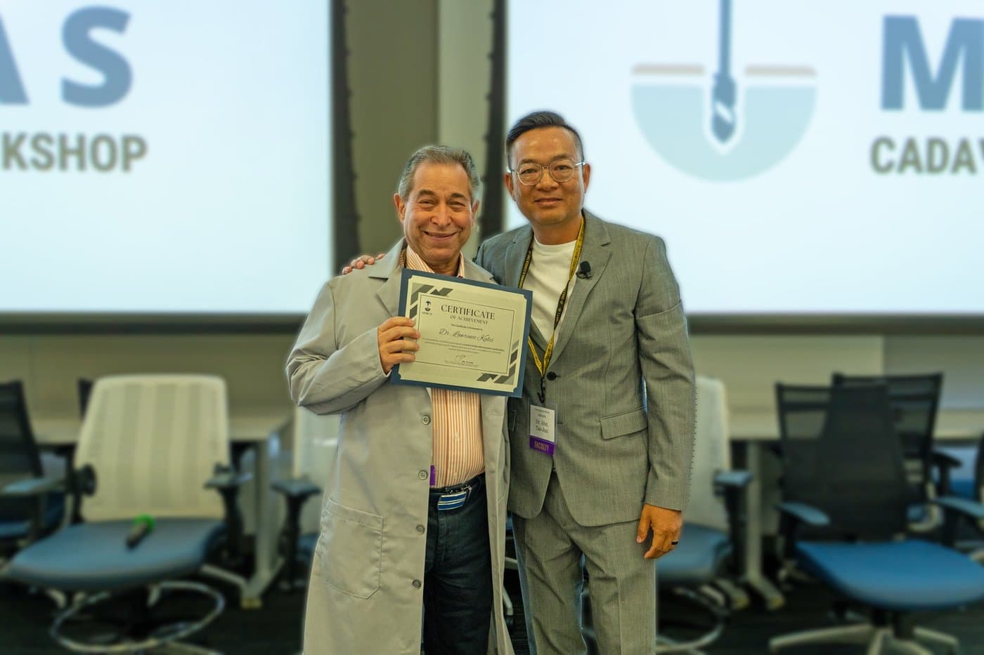 The Grey Coat ceremony at the International MIFAS Cadaver Lab