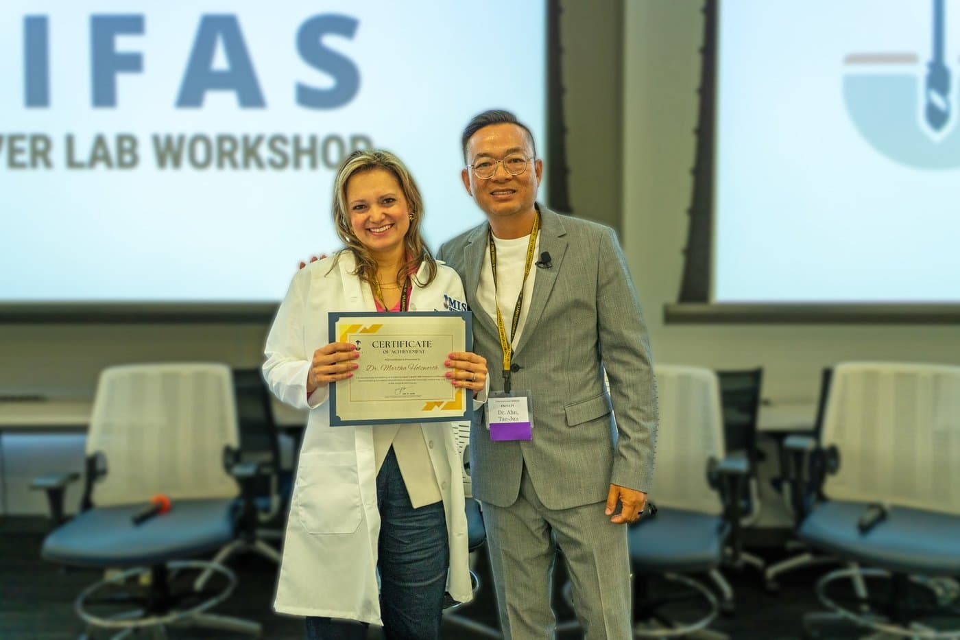 The White Coat ceremony at the International MIFAS Cadaver Lab