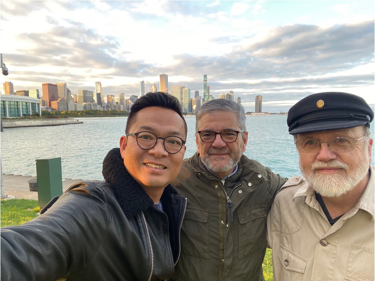 With Dr. De Prado and Dr. Isham, Chicago