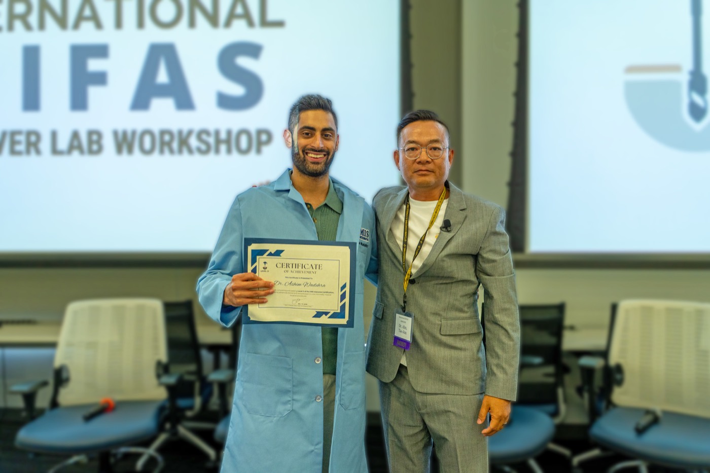 Dr. Ashim Wadehra at the MIS Intensive cadaver lab