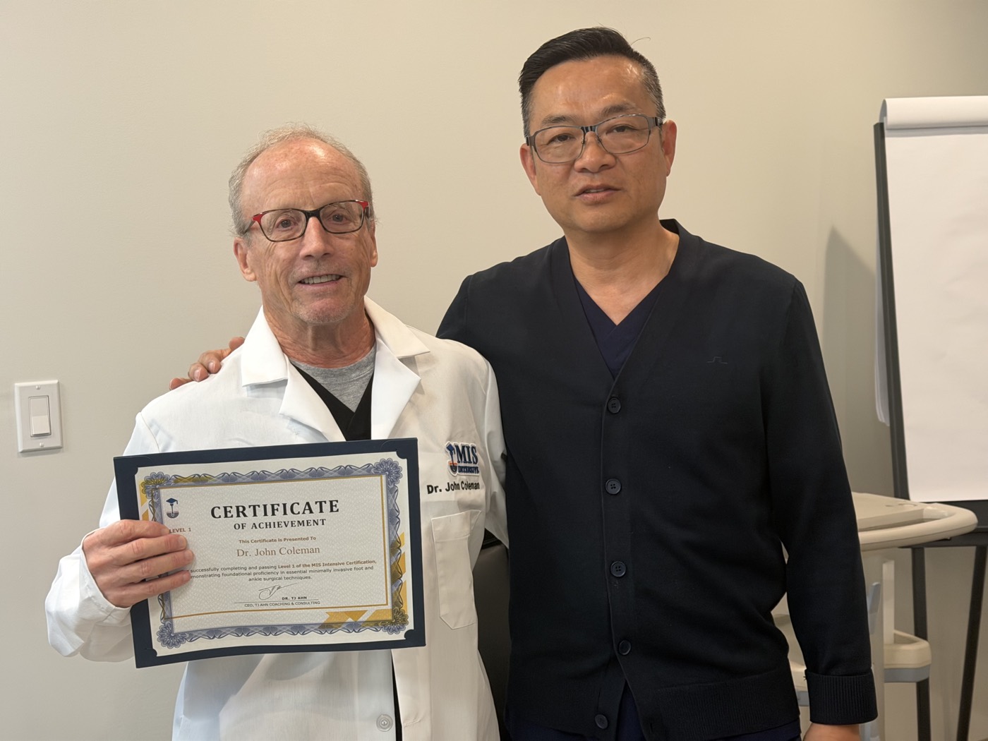 Dr. John Coleman at the MIS Intensive cadaver lab