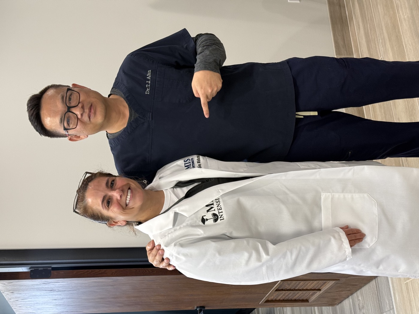 Dr. Julie Abboud at the MIS Intensive cadaver lab