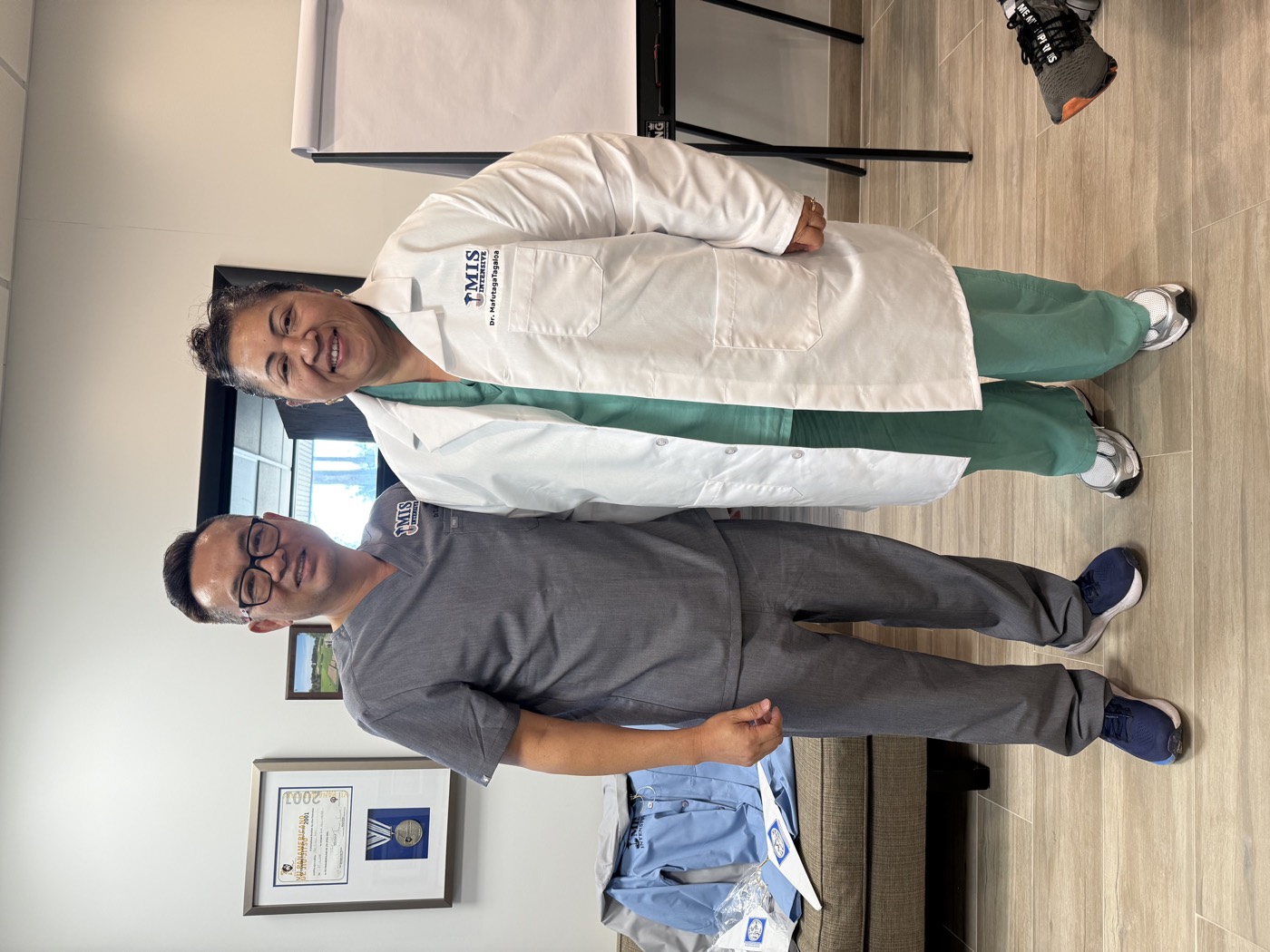 Dr. Taga Tulifau at the MIS Intensive cadaver lab